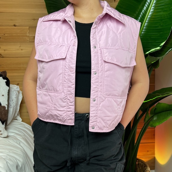 H&M Pink Quilted Vest - Picture 1 of 2